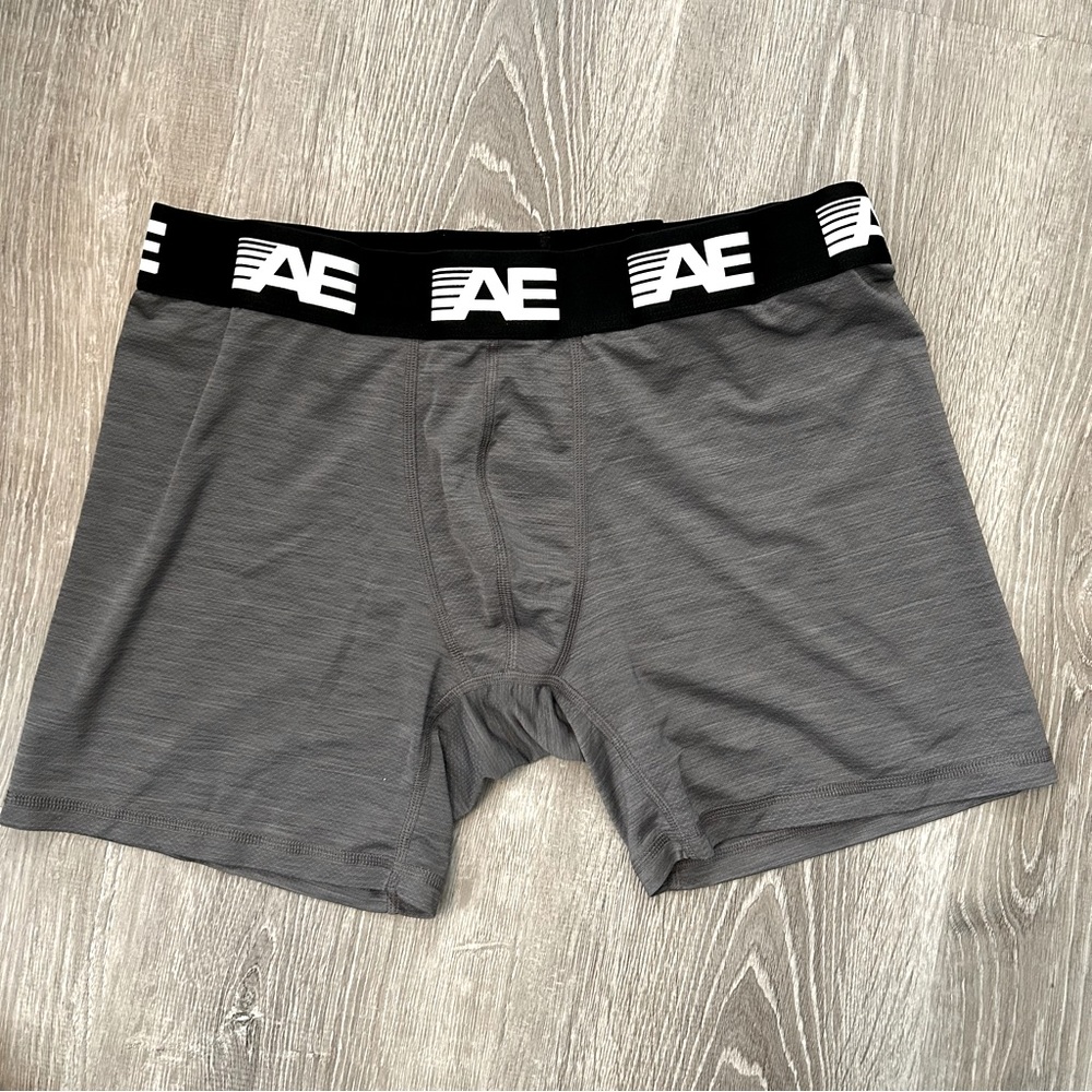 American Eagle Men’s Gray Cooling Mesh Boxer Briefs